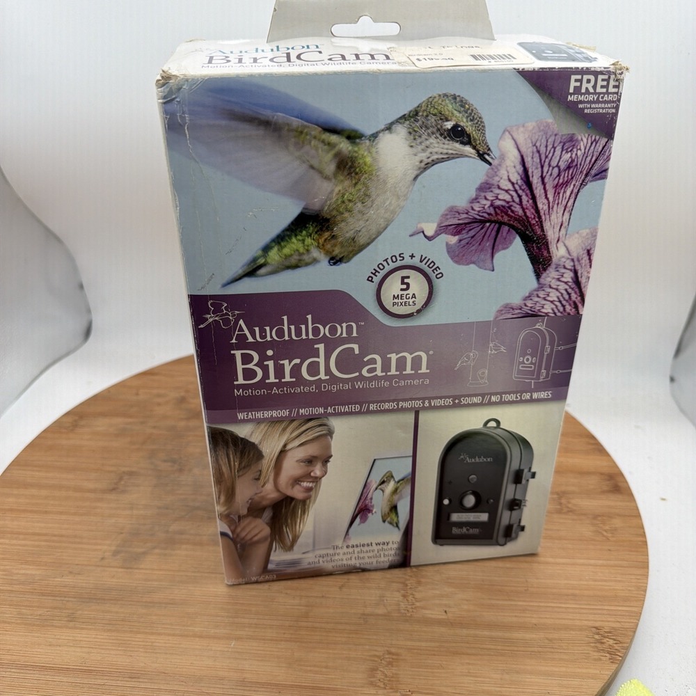 Wingscapes Audubon Motion Activated Bird Cam Wildlife Camera NIB